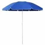 Umbrela de Plaja sau Gradina, culoare Albastra, model XL cu deschidere de pana la 160 cm