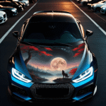 Folie Capota Auto "Hood Art" rezistenta la exterior, marime S (150 x 110cm) - Cod: AVX-CAPOTA-021S