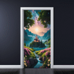 Folie imprimata color pentru decor Usa, dimensiune 200 x 90cm, model: AVX-DR15