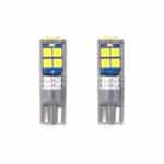 Set becuri auto cu LED CANBUS compatibil T10 W5W 10 SMD Alb 12/24V, destinat competitiilor auto sau off-road