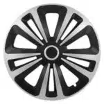 Set 4 capace roti model Terra II, 14 inch, cu inel cromat