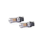 Set becuri auto cu LED CANBUS compatibil W21W T20 24 SMD 6.2W Orange 12/24V, destinat competitiilor auto sau off-road