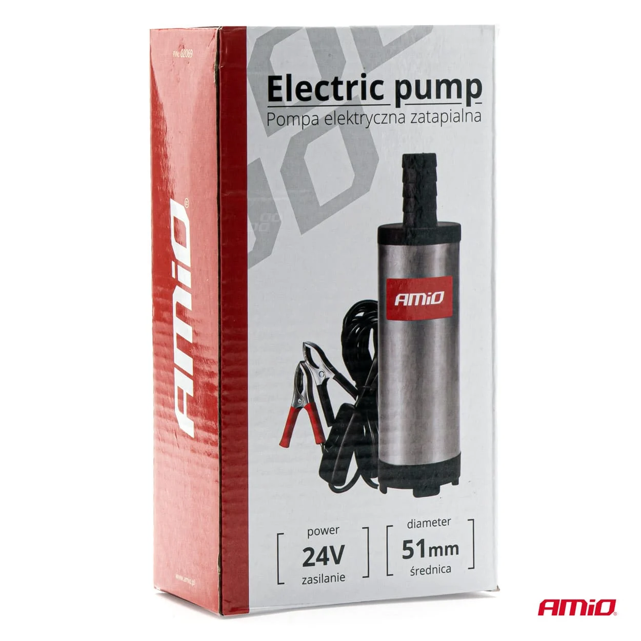 AMIO – Pompa de motorina sumersibila, alimentare 24V, diametru 51mm