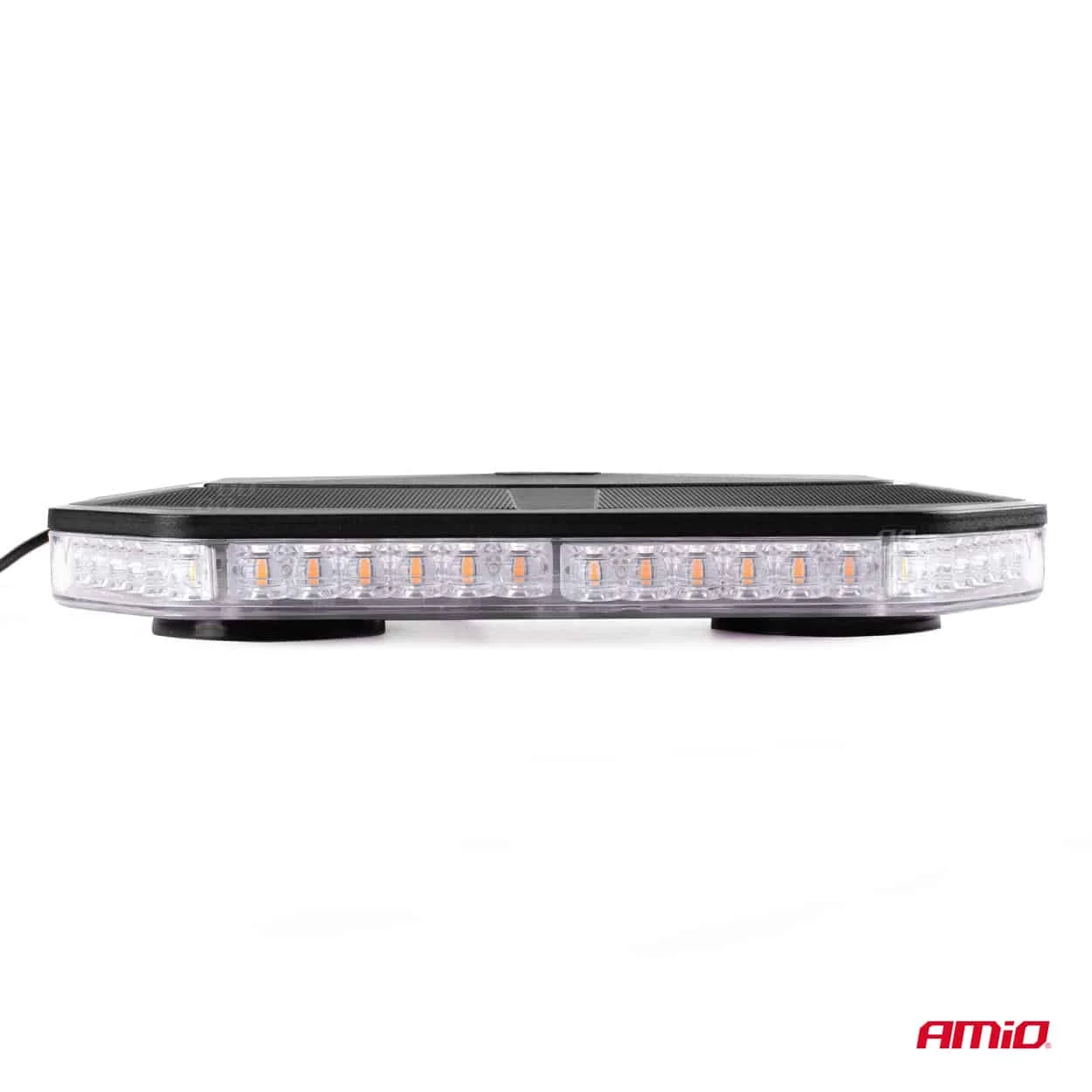AMIO – Rampa luminoasa girofar, culoare Orange, alimentare 12/24V, 48 LED uri, protectie IP56, montaj cu magnet