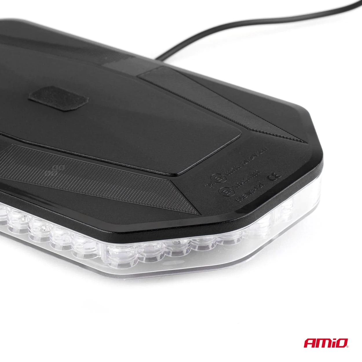 AMIO – Rampa luminoasa girofar, culoare Orange, alimentare 12/24V, 48 LED uri, protectie IP56, montaj cu magnet