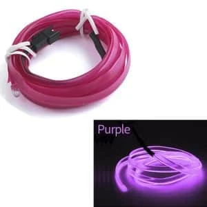AVEX – Fir Neon Auto "EL Wire" culoare Mov, lungime 1M, alimentare 12V, droser inclus