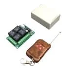Kit Telecomanda + Receptor cu 4 canale pentru automatizari (tip2)