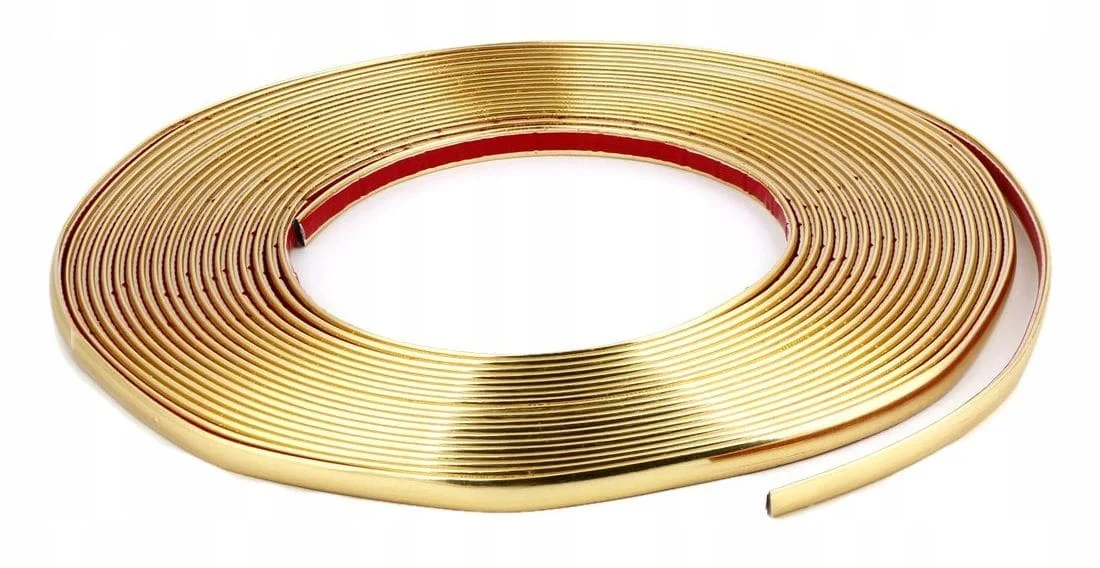 AVEX – Rola Ornament autoadeziv, 6mm x 15m, culoare Crom GOLD