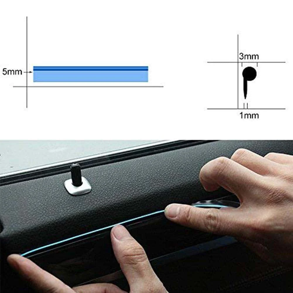 AVEX – Fir Neon Auto "EL Wire" culoare Mov, lungime 2M, alimentare 12V, droser inclus
