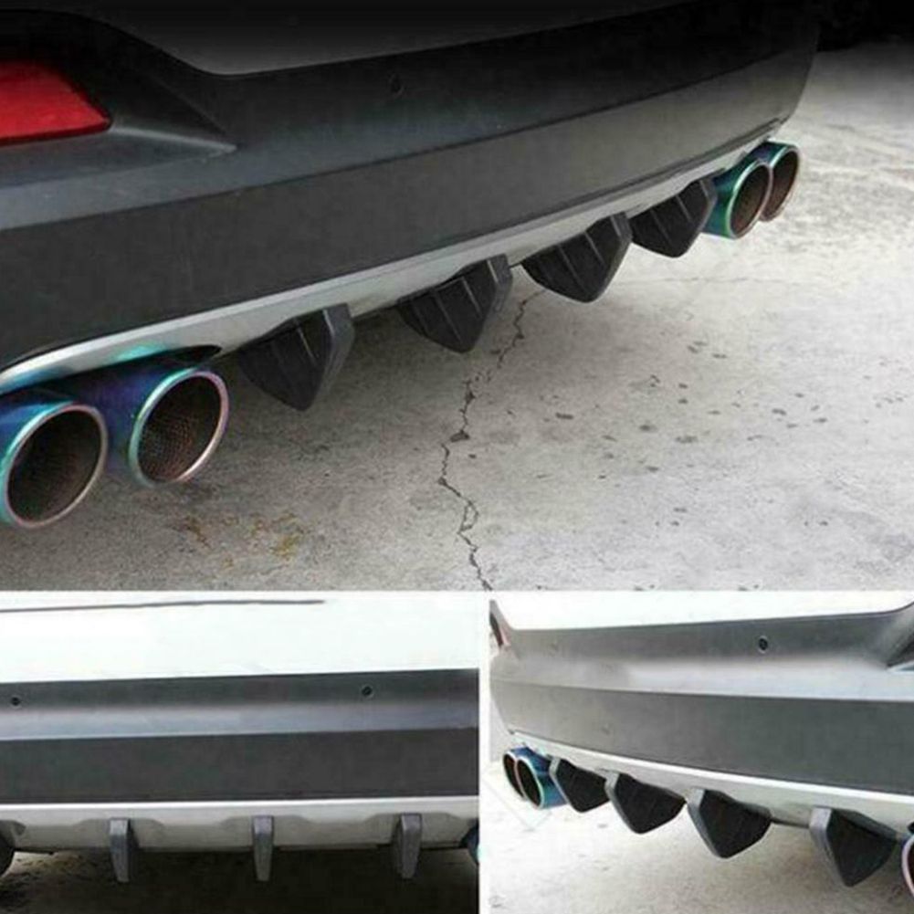 AVEX – Set 4 ornamente Tuning tip "SPLITTER" pentru bara spate, culoare Neagra