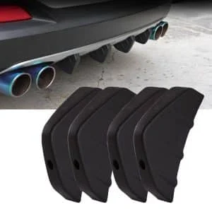 AVEX – Set 4 ornamente Tuning tip "SPLITTER" pentru bara spate, culoare Neagra
