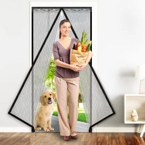 AVEX – Plasa de tantari magnetica pentru usa, dimensiune 110 x 220 cm