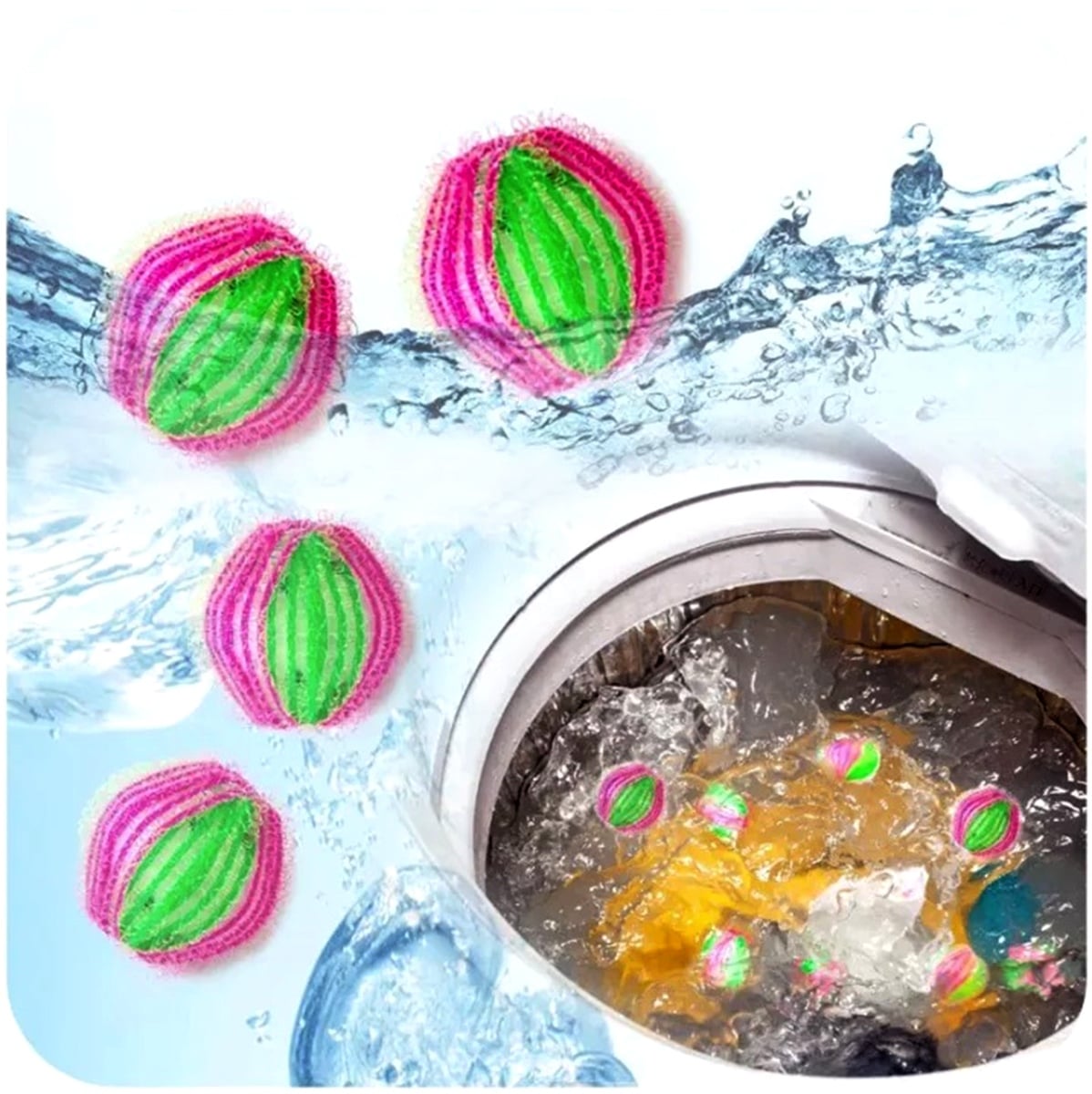 AVEX – Set 6 bile anti scamosare pentru masina de spalat