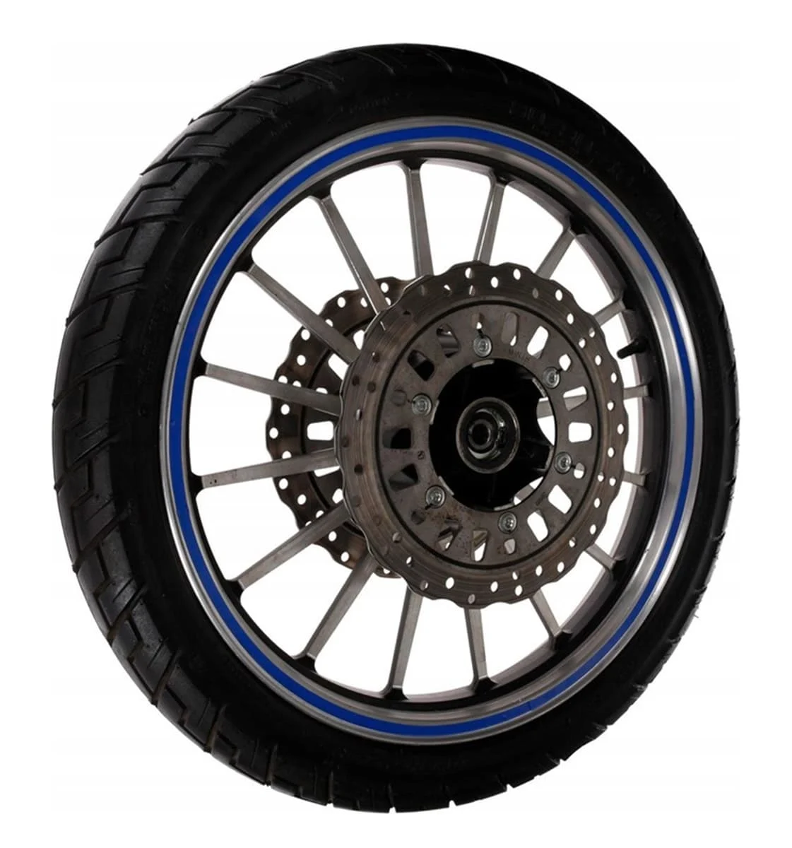AVEX – Set 16 ornamente Reflectorizante pentru jante auto, moto, culoare Albastra