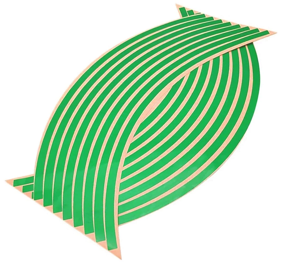 AVEX – Set 16 ornamente Reflectorizante pentru jante auto, moto, culoare Verde