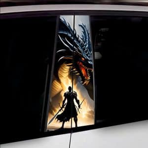 AVEX – Set 2 stickere decorative pentru stalpii usilor, print autoadeziv de inalta rezolutie, dimensine 2 buc x 50 x 22 cm , cod: AVX…