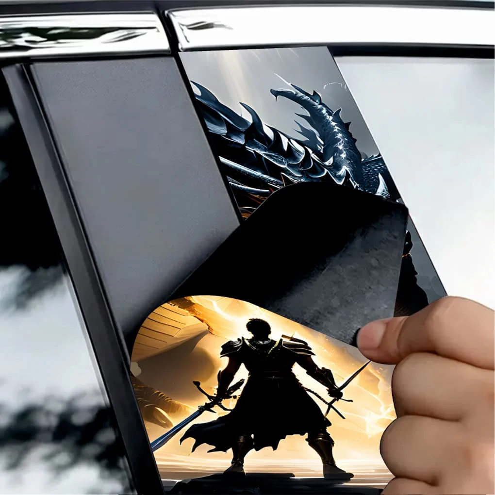 AVEX – Set 2 stickere decorative pentru stalpii usilor, print autoadeziv de inalta rezolutie, dimensine 2 buc x 50 x 22 cm , cod: AVX…
