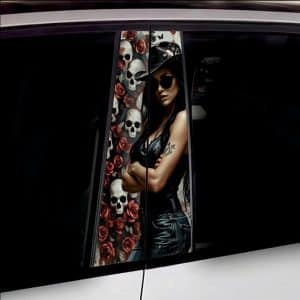 AVEX – Set 2 stickere decorative pentru stalpii usilor, print autoadeziv de inalta rezolutie, dimensine 2 buc x 50 x 22 cm , cod: AVX…