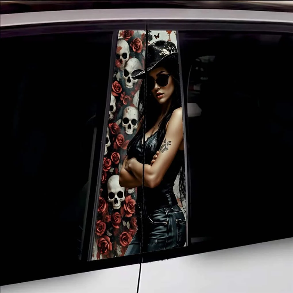AVEX – Set 2 stickere decorative pentru stalpii usilor, print autoadeziv de inalta rezolutie, dimensine 2 buc x 50 x 22 cm , cod: AVX…