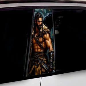 AVEX – Set 2 stickere decorative pentru stalpii usilor, print autoadeziv de inalta rezolutie, dimensine 2 buc x 50 x 22 cm , cod: AVX…