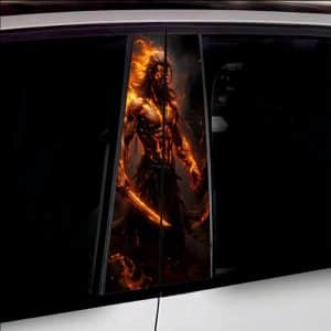AVEX – Set 2 stickere decorative pentru stalpii usilor, print autoadeziv de inalta rezolutie, dimensine 2 buc x 50 x 22 cm , cod: AVX…