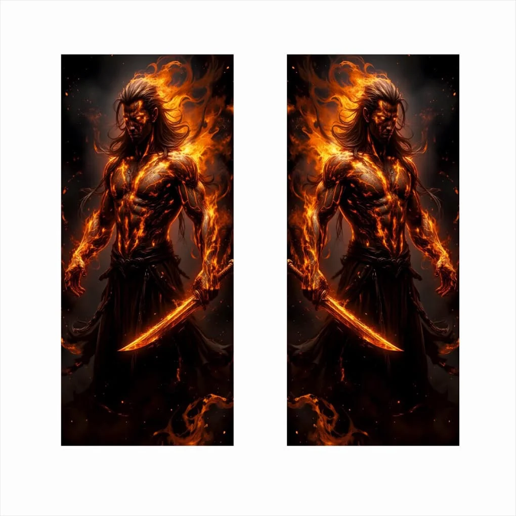 AVEX – Set 2 stickere decorative pentru stalpii usilor, print autoadeziv de inalta rezolutie, dimensine 2 buc x 50 x 22 cm , cod: AVX…