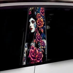 AVEX – Set 2 stickere decorative pentru stalpii usilor, print autoadeziv de inalta rezolutie, dimensine 2 buc x 50 x 22 cm , cod: AVX…
