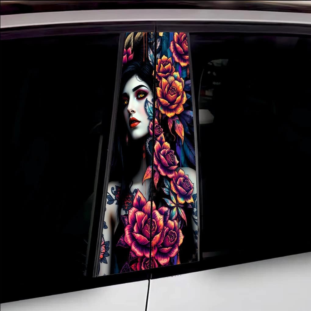 AVEX – Set 2 stickere decorative pentru stalpii usilor, print autoadeziv de inalta rezolutie, dimensine 2 buc x 50 x 22 cm , cod: AVX…