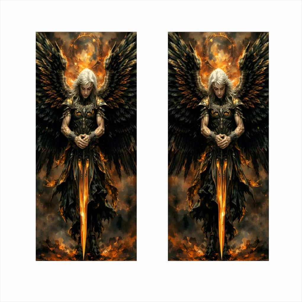AVEX – Set 2 stickere decorative pentru stalpii usilor, print autoadeziv de inalta rezolutie, dimensine 2 buc x 50 x 22 cm , cod: AVX…