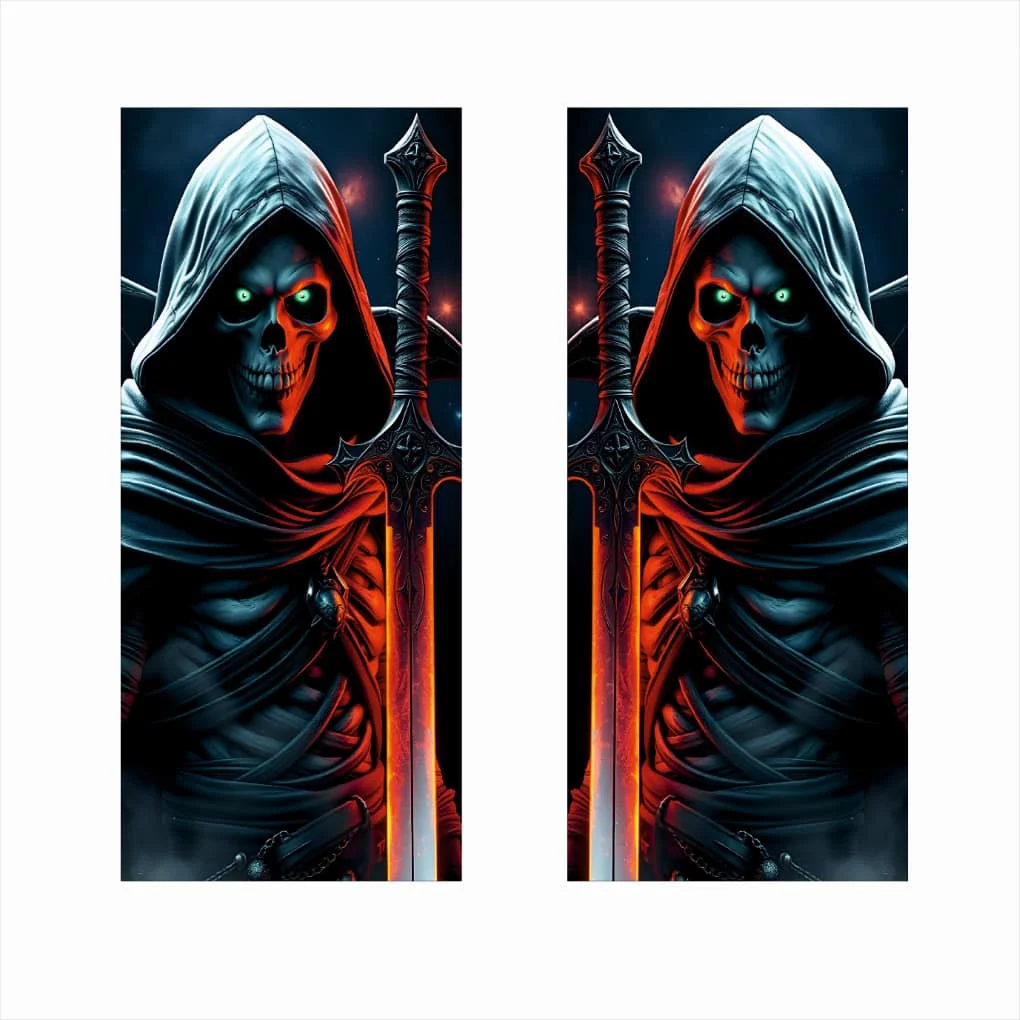 AVEX – Set 2 stickere decorative pentru stalpii usilor, print autoadeziv de inalta rezolutie, dimensine 2 buc x 50 x 22 cm , cod: AVX…