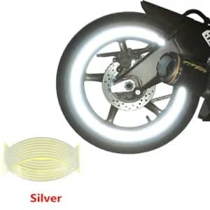 AVEX – Set 16 ornamente Reflectorizante pentru jante auto, moto, culoare Argintiu