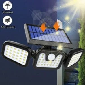 AVEX – Lampa Solara LED, reglabila, model TRIO, cu senzor crepuscular si senzor de miscare