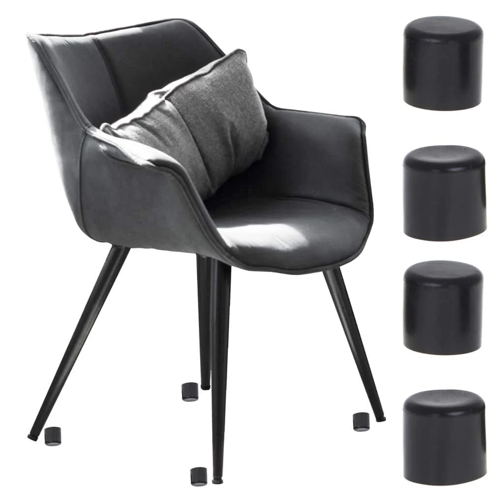 AVEX – Set 4 buc. protectii anti zgarieturi picioare scaun, diametru 22mm, culoare neagra