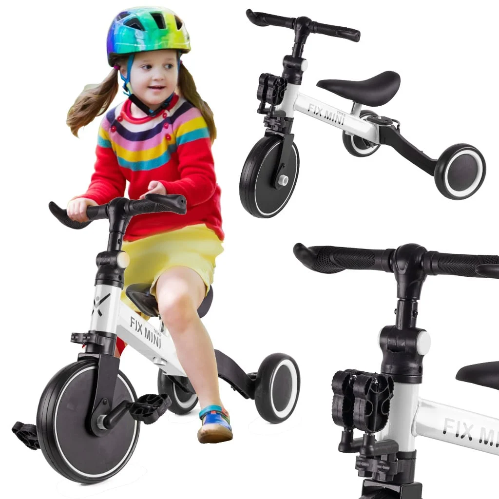 AVEX – Tricicleta TRIKE FIX MINI, 3in1 adaptabila, culoare Alba