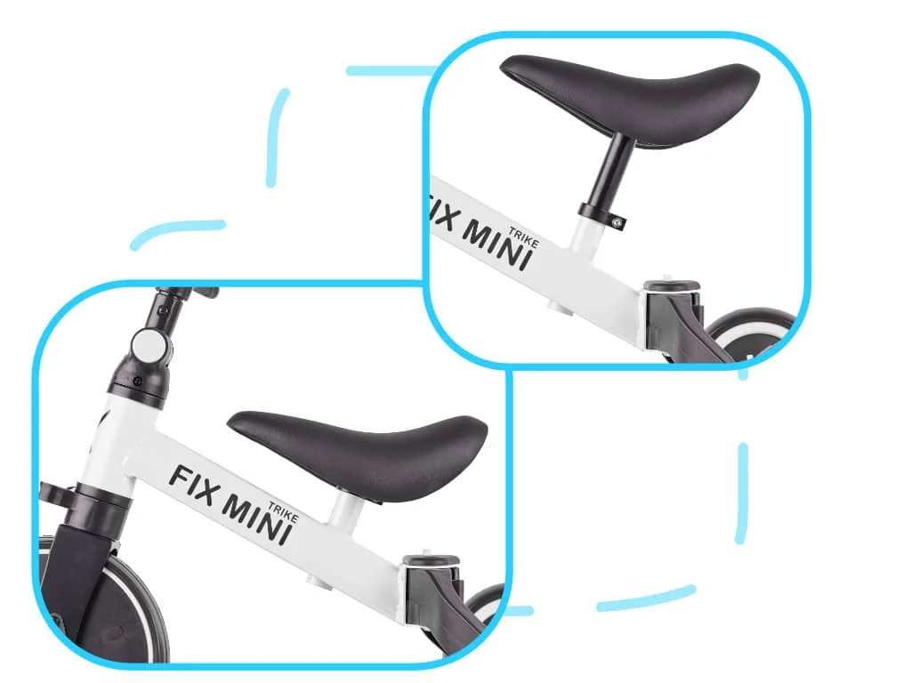 AVEX – Tricicleta TRIKE FIX MINI, 3in1 adaptabila, culoare Alba