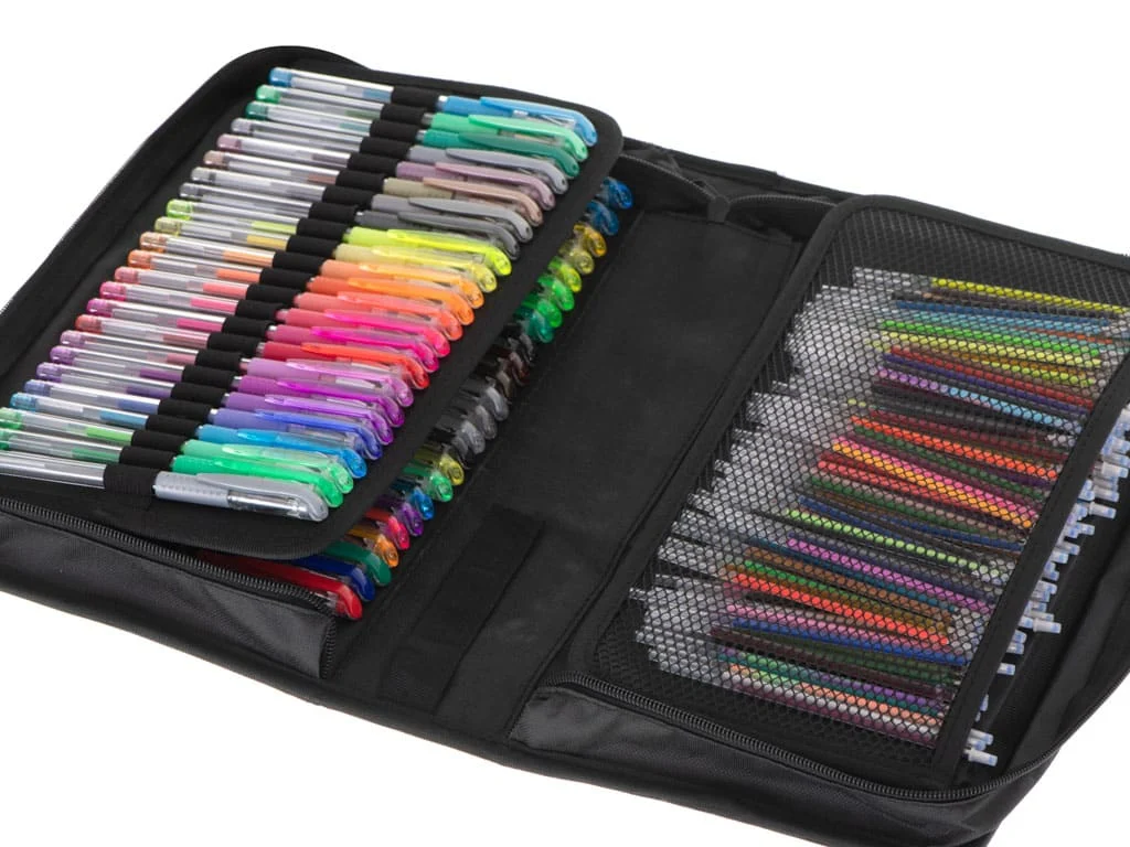 AVEX – Set 242 piese, Pixuri cu gel multicolor + Rezerve + Carte de colorat + Penar