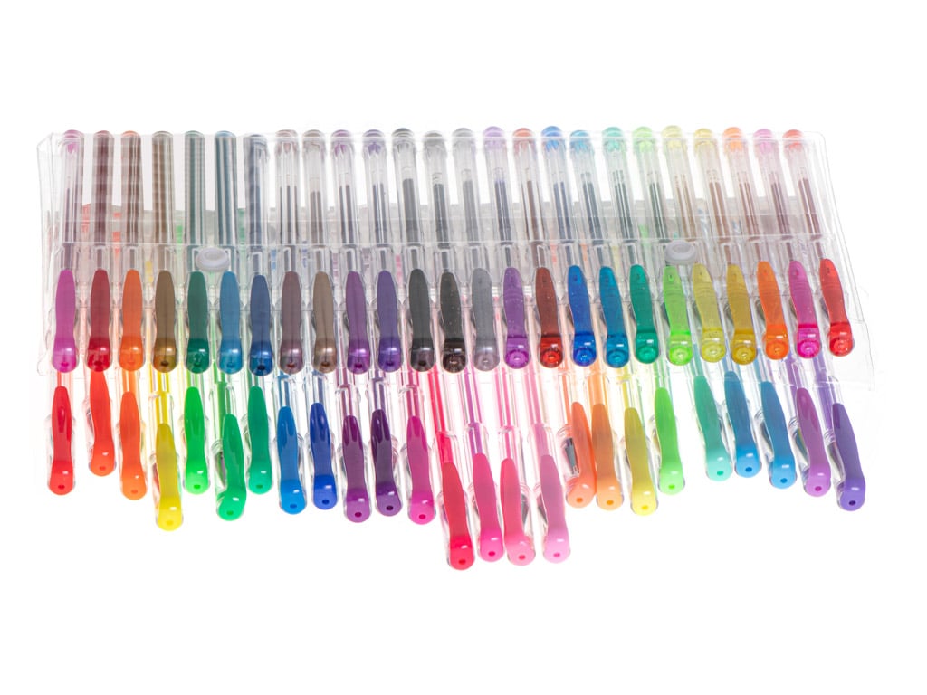 AVEX – Set 50 piese, Pixuri cu gel multicolor cu sclipici (glitter)