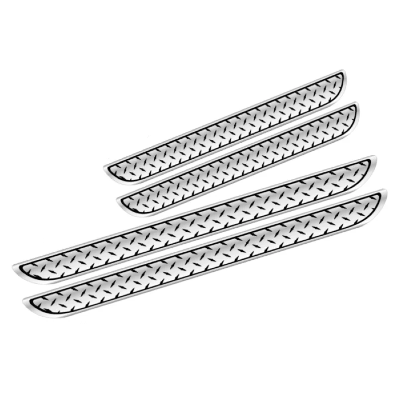 AVEX – Set 4 bucati protectie praguri universale culoare crom si negru diamond
