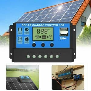 AVEX – Controler/Regulator de incarcare panou solar, 12 24V, 30A, mini dual USB