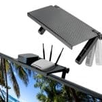 Etajera TV / Monitor din ABS, reglabila, dimensiune 33 x 16.5 cm