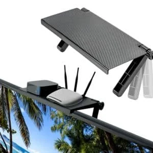 AVEX – Etajera TV / Monitor din ABS, reglabila, dimensiune 33 x 16.5 cm