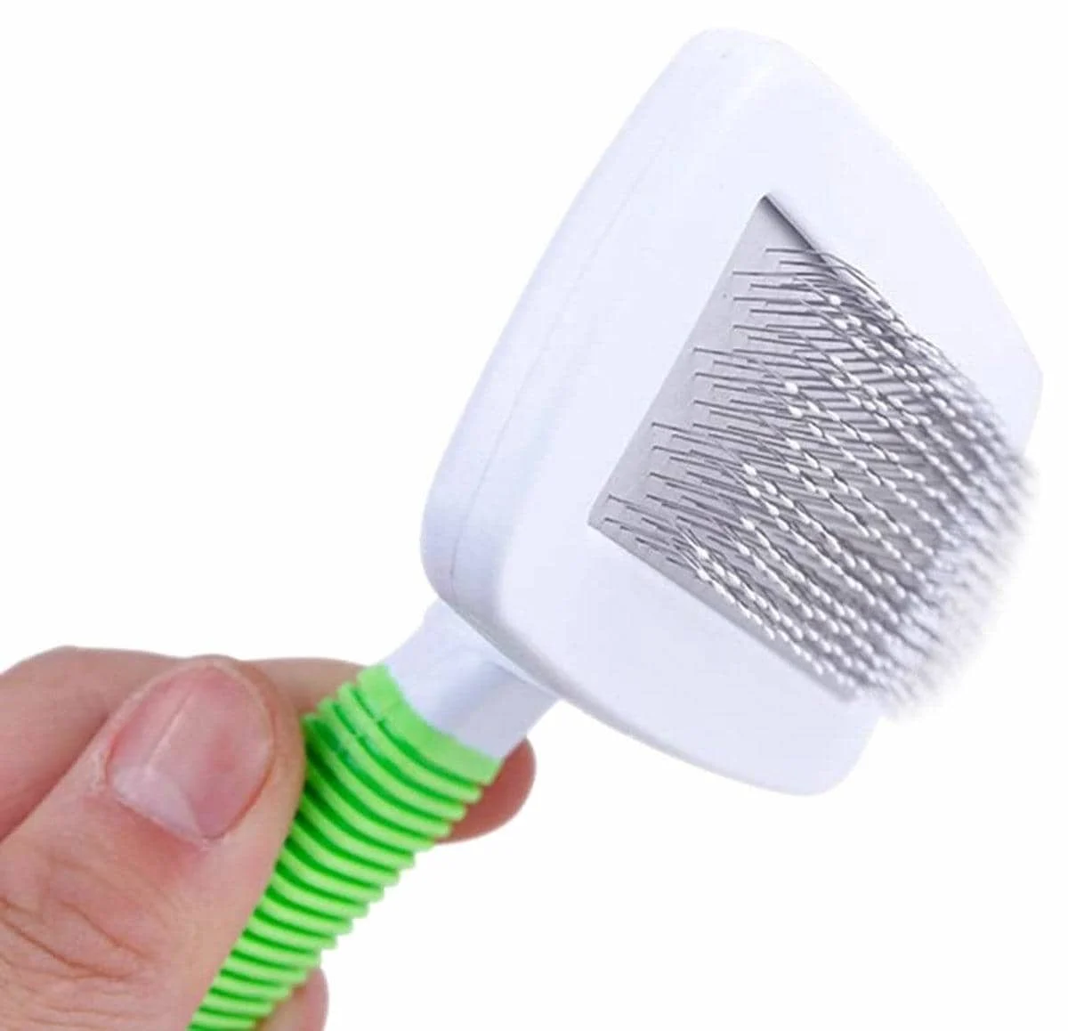 AVEX – Perie de par alba cu verde pentru animale AVX ZW3C