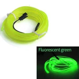 AVEX – Fir Neon Auto "EL Wire" culoare Verde Fluorescent, lungime 5M, alimentare 12V, droser inclus