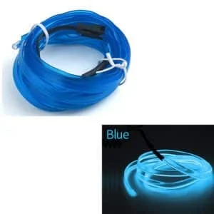 AVEX – Fir Neon Auto "EL Wire" culoare Albastru, lungime 5M, alimentare 12V, droser inclus