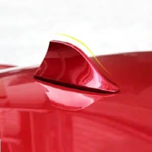 AVEX – Antena auto activa AM FM tip "SHARK TAIL" culoare ROSU