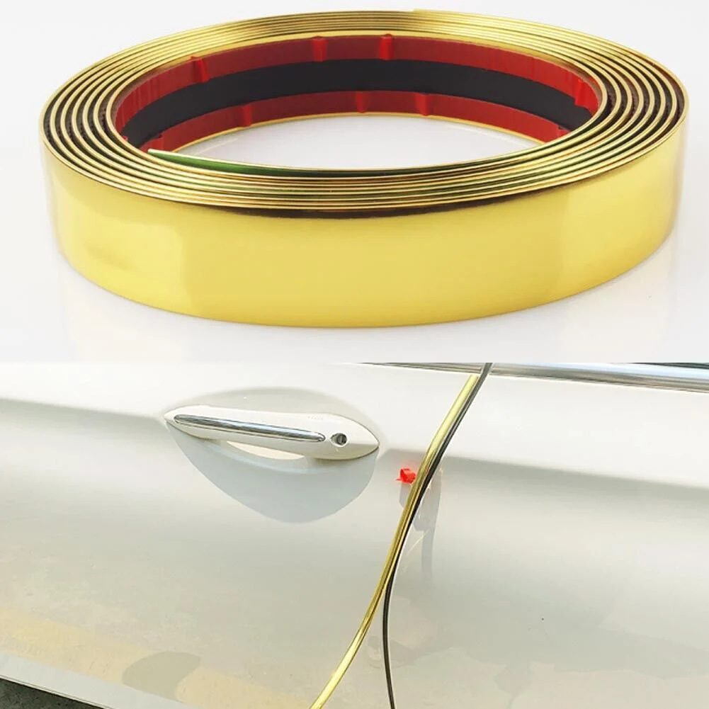 AVEX – Rola Ornament autoadeziv, 6mm x 15m, culoare Crom GOLD