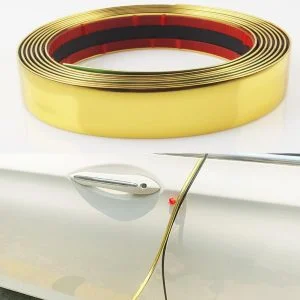 AVEX – Rola Ornament autoadeziv, 12mm x 15m, culoare Crom GOLD