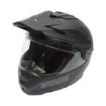 Casca motocross integrala negru mat cu viziera transparenta si ochelari de soare, marimea L, model LION