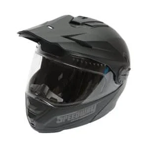 AVEX – Casca motocross integrala, negru mat cu viziera transparenta si ochelari de soare marimea XL, model LION