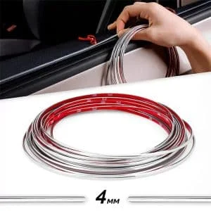 AVEX – Rola Ornament autoadeziv, 4mm x 15m, culoare Crom SILVER